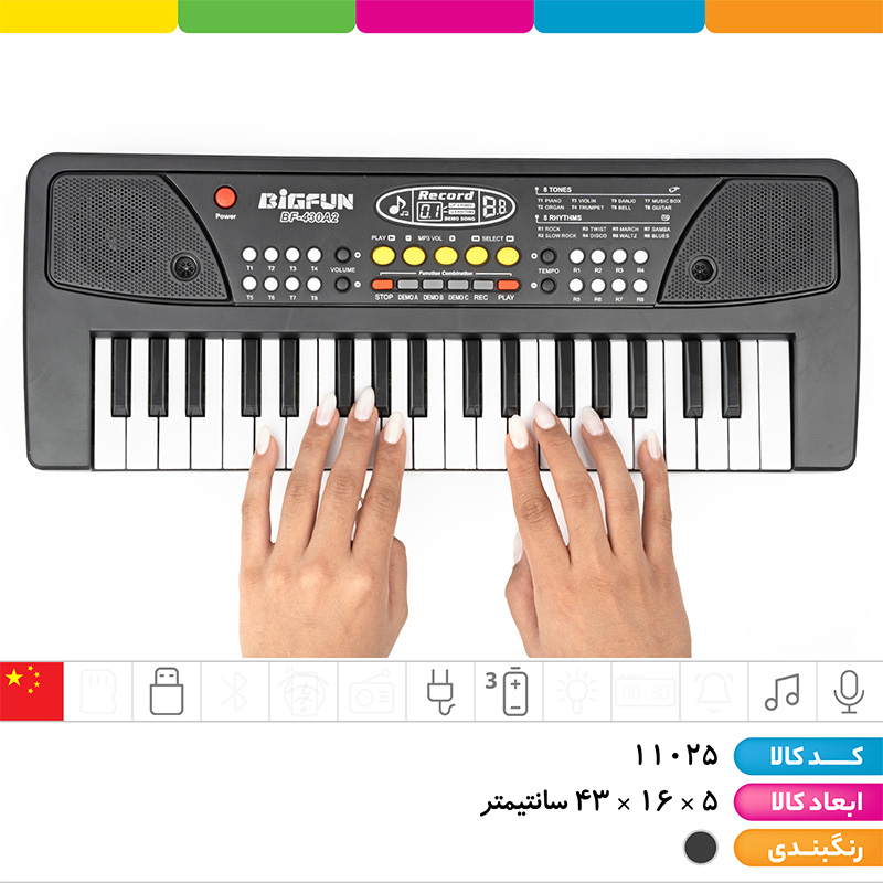 ارگ 37 کلید میکروفون دار