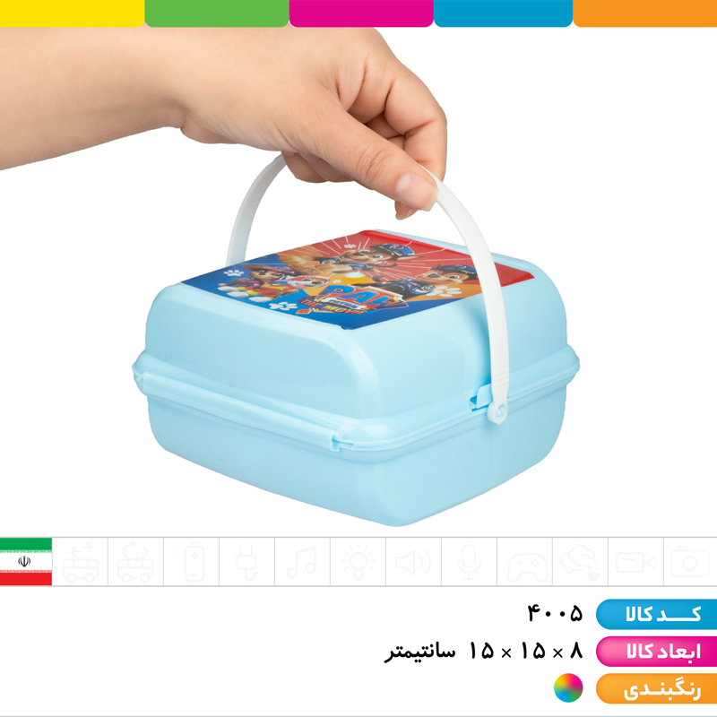 ظرف غذا 2 طبقه تاشو مایکروویوی 
