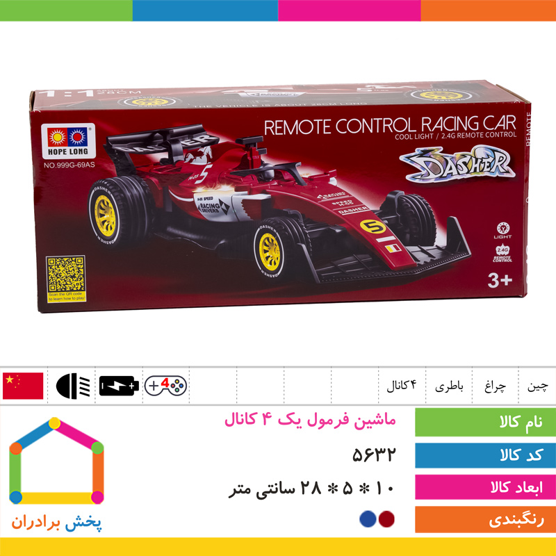 ماشین فرمول یک 4 کانال