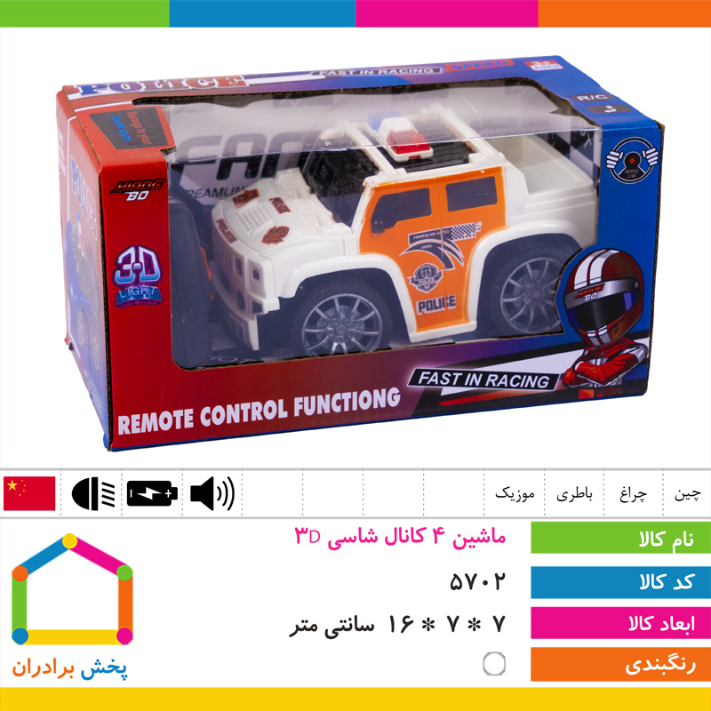 ماشین 4 کانال شاسی 3D