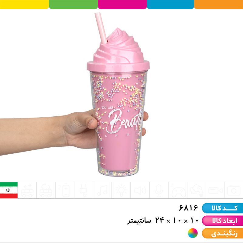 لیوان اسموتی دونه برفی