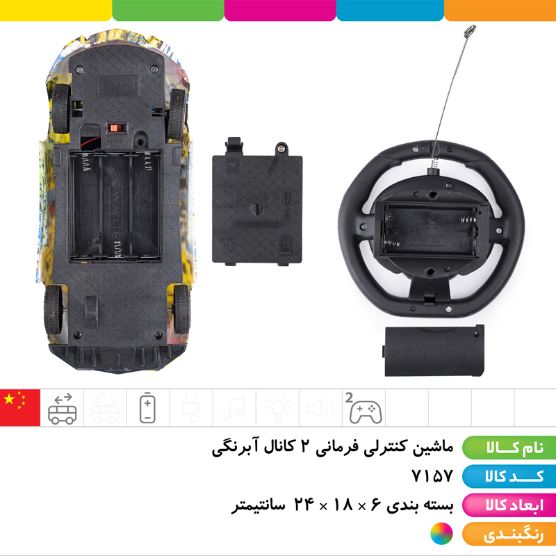 ماشین کنترلی فرمانی 2 کانال آبرنگی