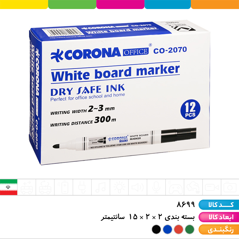 ماژیک وایت برد سر گرد کرونا