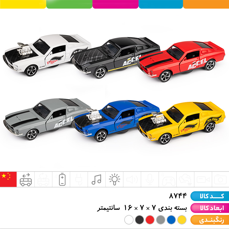 ماشین فلزی درب بازشو سریع و خشن تک جعبه موزیکال (عقب کش)