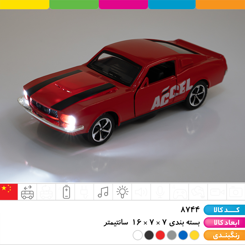 ماشین فلزی درب بازشو سریع و خشن تک جعبه موزیکال (عقب کش)