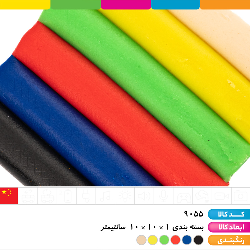 خمیر بازی 6 رنگ جعبه ای