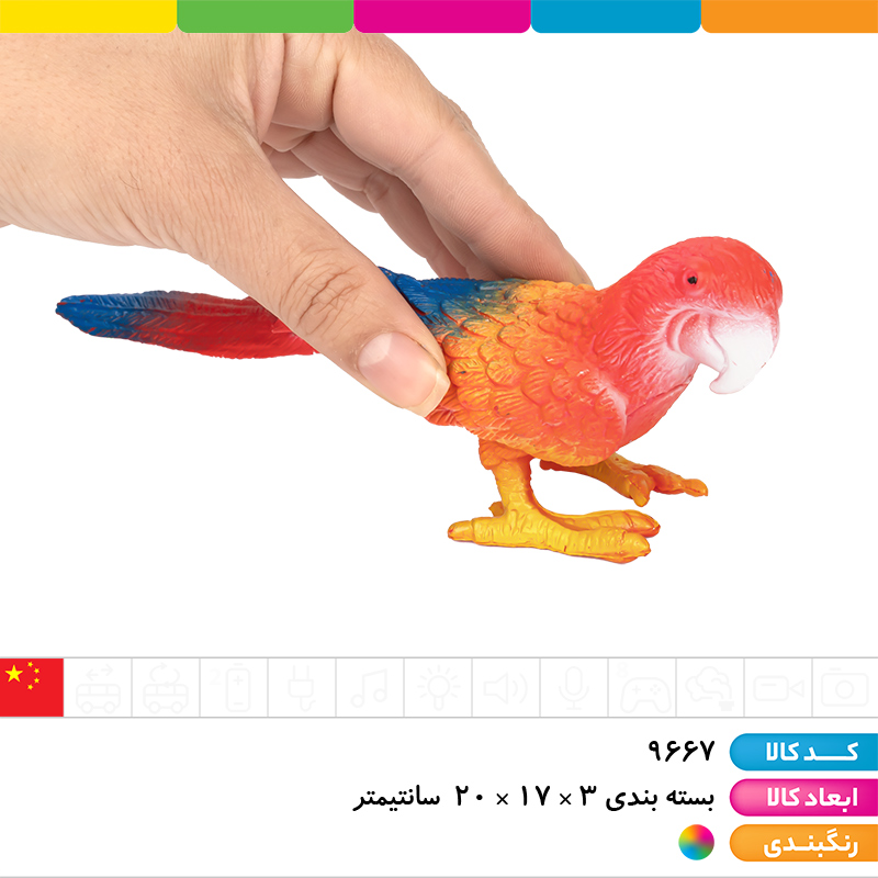 باغ وحش پرندگان اورجینال 4 عددی