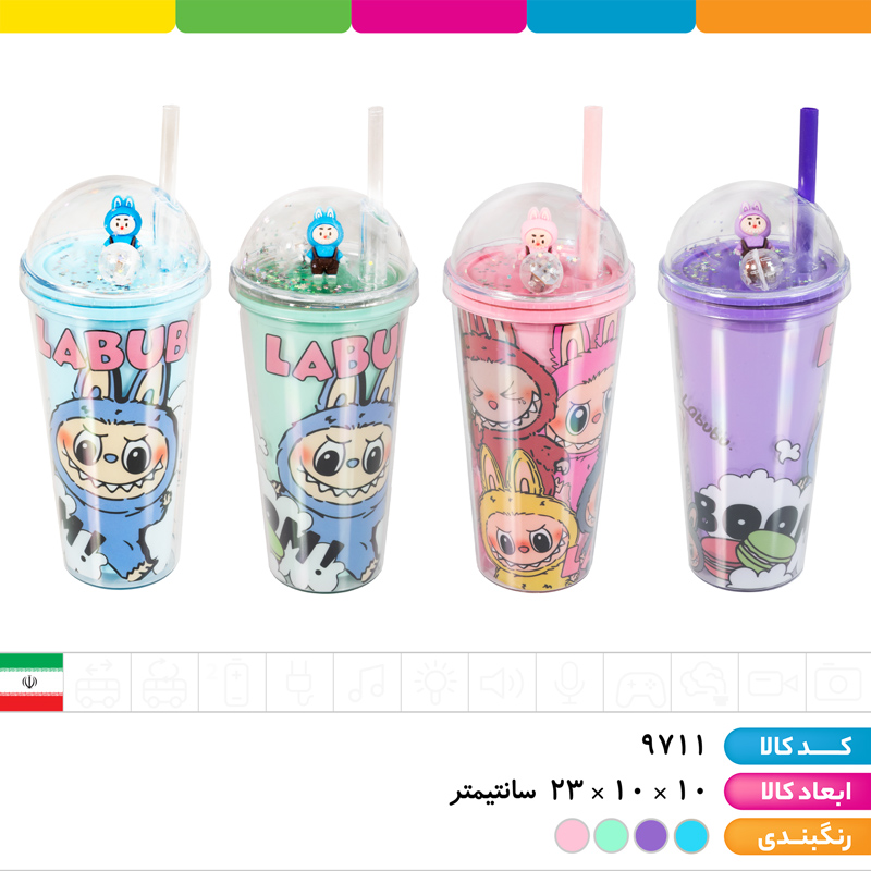 ماگ اسموتی چراغ دار لبوبو