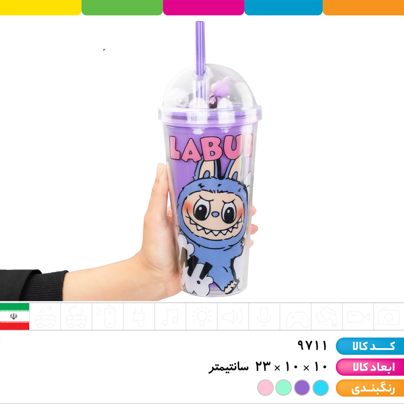 ماگ اسموتی چراغ دار لبوبو