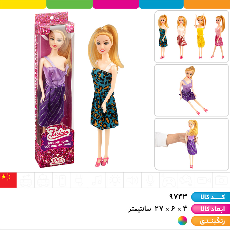 عروسک باربی توپر تک جعبه