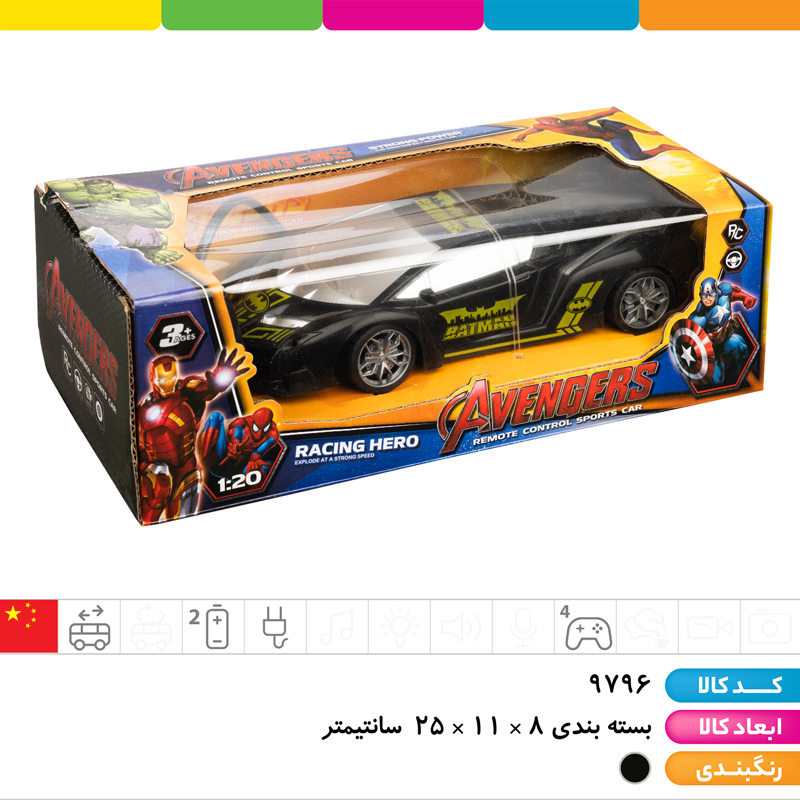 ماشین کنترلی 4 کانال بتمن