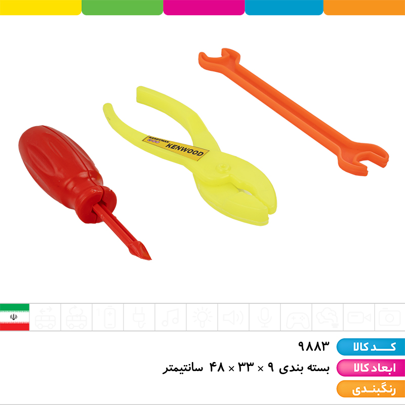 ست ابزار روکارتی کلاه دار