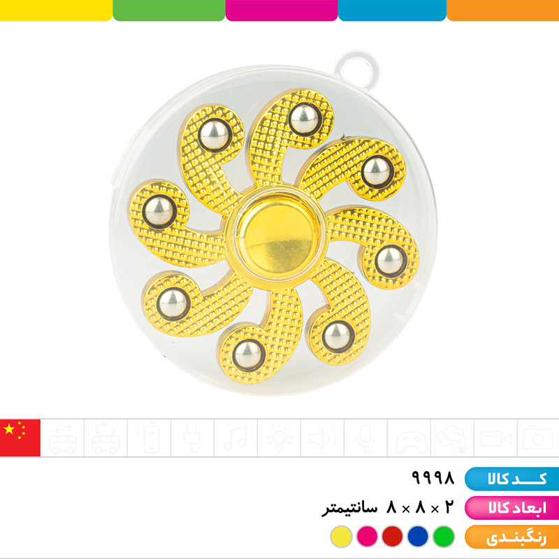 اسپینر طرح فلز آبکاری جعبه ای