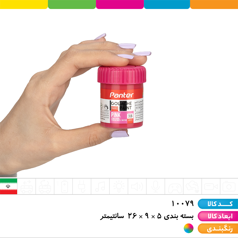 گواش 12 رنگ پنتر