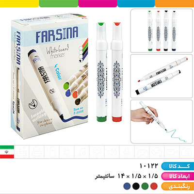 ماژیک وایت برد نوک گرد فارسینا (دارای 3 سال ضمانت)