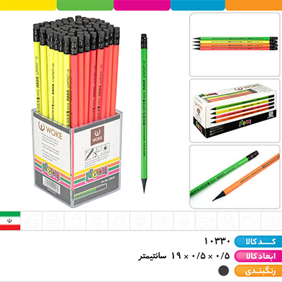 مداد مشکی پاکن دار وک