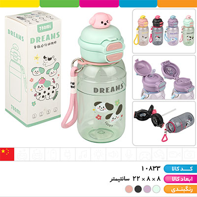 قمقمه 2 حالته نی دار و آسان نوش فانتزی DREAMS