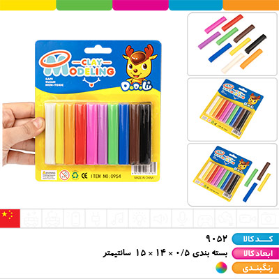 خمیر بازی 10 رنگ روکارتی