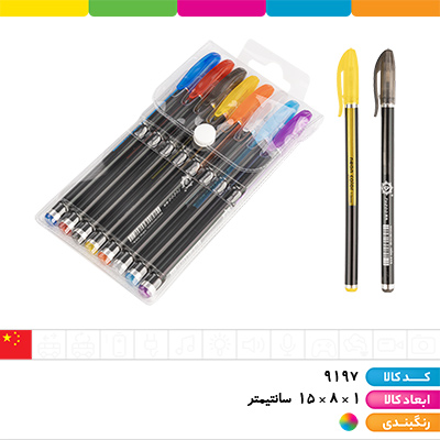 خودکار اکلیلی نئونی (neon color) 8 رنگ