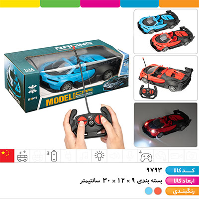 ماشین بوگاتی کنترلی 4 کانال چراغ دار