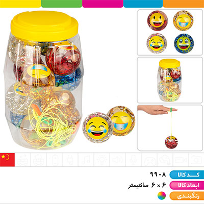 یویو توپ آب دار جهشی اموجی (بدون چراغ)